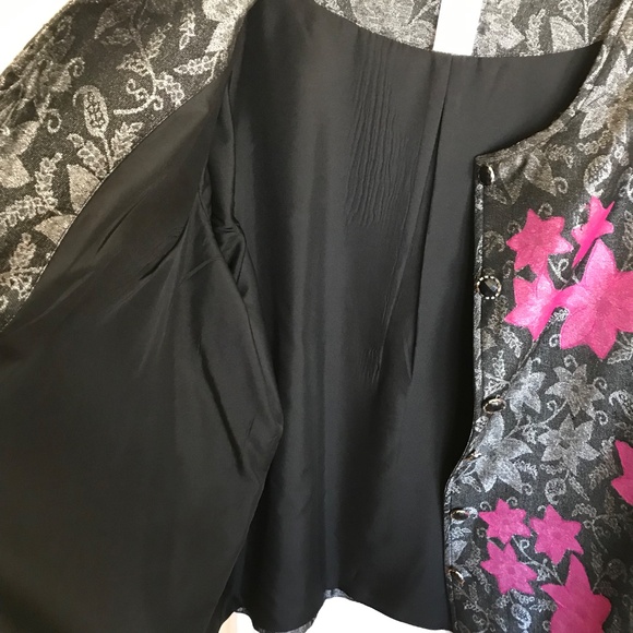 ULLA POPKEN Floral Brocade Jacket Relaxed Fit Blazer Women’s Plus Size 3X 4X 28 - Picture 8 of 16